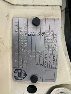 Scrapping Vehicle lancia ypsilon (101) 1.2 8v of the year 2004 powered 188 a4.000