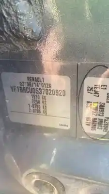 Здавання транспортного засобу renault clio ii fase ii (b/cb0) 1.2 16v року 2007 потужний d7f 722