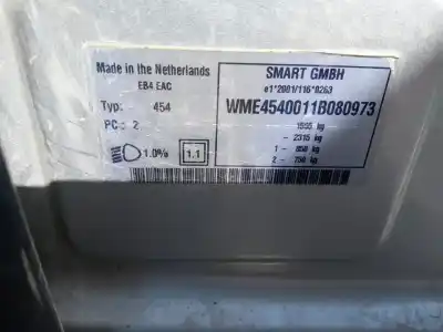 Scrapping Vehicle smart forfour (454) 1.5 cdi (454.001) of the year 2005 powered om639939