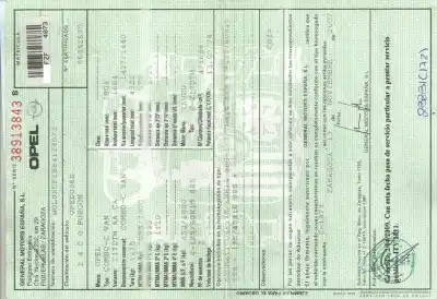 Veicolo di demolizione opel combo cargo dell'anno 2008 alimentato z17dth