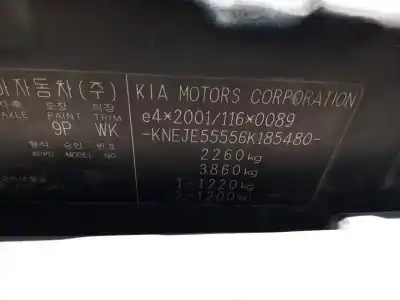 Sloopvoertuig kia sportage active 4x4 van het jaar 2006 aangedreven d4ea