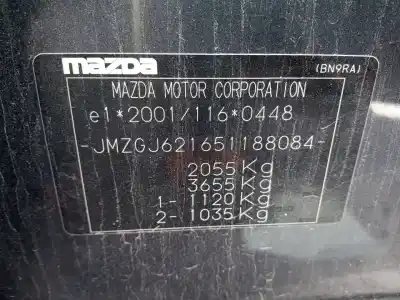 Veículo de Sucata mazda 6 lim. (gh) (.2012->) evolution 150 cv / 110 kw do ano 2014 alimentado sh