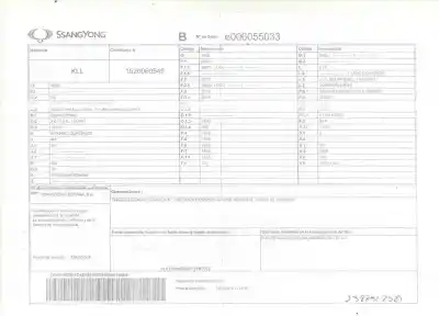 Утилизация автомобиля SSANGYONG TIVOLI Crystal 4x2 года 2018 питание 673910