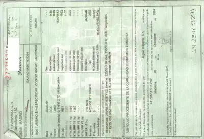 Veículo de Sucata jaguar s-type 2.7 v6 diesel cat do ano 2005 alimentado 7b