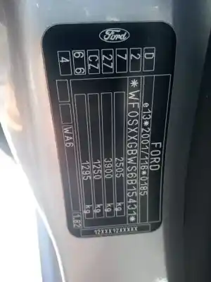 Veicolo di demolizione ford s-max (ca1) trend dell'anno 2007 alimentato qywa