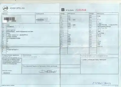 Vehicul casat opel zafira tourer expression al anului 2014 alimentat a20dt