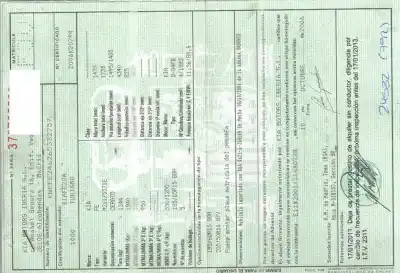 Scrapping Vehicle kia cerato 1.5 crdi of the year 2006 powered d4fb