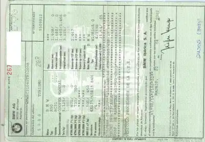 Vehicul casat bmw mini (r50,r53) cooper al anului 2002 alimentat w10b16a