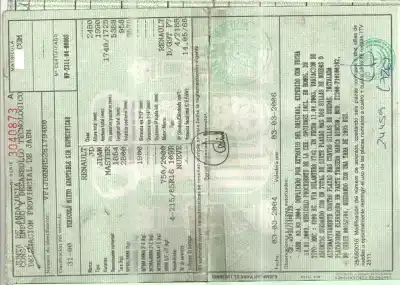 Утилизация автомобиля RENAULT MASTER II AUTOBÚS (JD) 2.2 dCI 90 года 2003 питание G9T 722