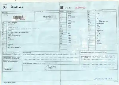 Veículo de Sucata skoda suberb (3t4) 2.0 tdi dpf do ano 2014 alimentado cffb