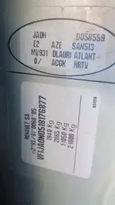 Vehicul casat RENAULT SCENIC (JA..) 1.9 dTi Diesel CAT al anului 1998 alimentat F9Q734