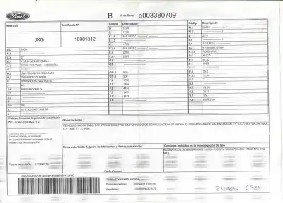 Vehicul casat ford transit courier ambiente al anului 2017 alimentat xucd
