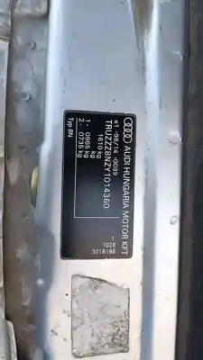 Veículo de Sucata audi tt (8n3/8n9) 1.8 t coupe (132kw) do ano 2004 alimentado ajq