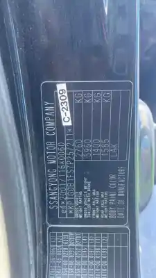 Здавання транспортного засобу ssangyong rexton rx 270 full року 2008 потужний d27dt