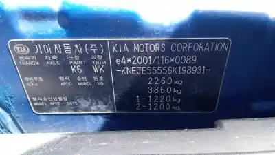 Sloopvoertuig KIA SPORTAGE Active 4X4 van het jaar 2006 aangedreven D4EA-V