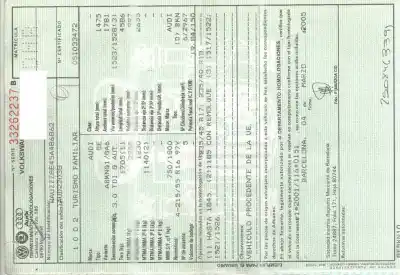 Scrapping Vehicle audi a4 avant (8e) 3.0 tdi quattro of the year 2005 powered bkn