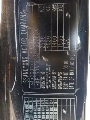 Здавання транспортного засобу ssangyong kyron 200 xdi limited року 2010 потужний d20dt
