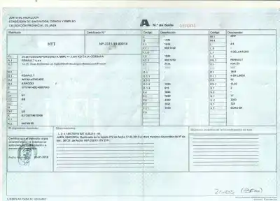 Scrapping Vehicle renault kangoo profesional of the year 2013 powered k9k 808