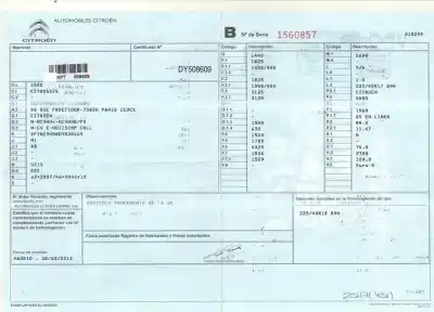 Véhicule à la ferraille citroen c4 lim. collection de l'année 2013 alimenté 9h05