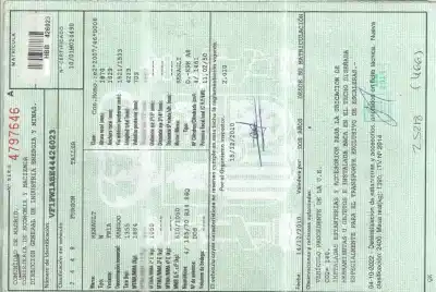 Утилизация автомобиля renault kangoo (f/kc0) authentique года 2010 питание k9k800