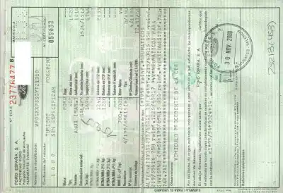 Scrapping Vehicle ford galaxy (vy) 1.9 tdi cat of the year 2001 powered anu