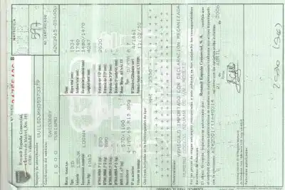 Scrapping Vehicle dacia logan básico of the year 2006 powered k9k792