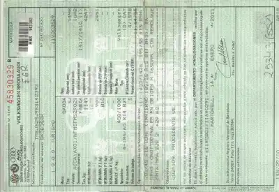 Verschrottungsfahrzeug SKODA FABIA (5J2) (2007->) 1.6 Ambition [1.6 Ltr. - 55 kW TDI] des Jahres 2001 angetrieben CAYA