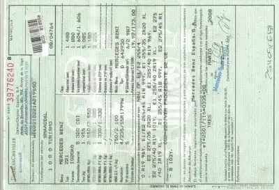 Утилизация автомобиля MERCEDES-BENZ CLASE S (W221) BERLINA 320 / 350 CDI (221.022) 235 CV / 173 KW года 2008 питание OM642930
