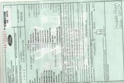 Veicolo di demolizione ford focus lim. (cb8) trend dell'anno 2011 alimentato t1db