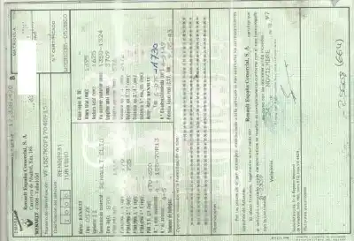 Sloopvoertuig renault clio i phase iii g-d7f van het jaar 1998 aangedreven d7f