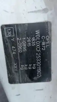 Veículo de Sucata opel combo cargo do ano 2002 alimentado y17dtl