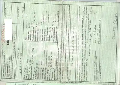 Veículo de Sucata opel combo cargo do ano 2002 alimentado y17dtl