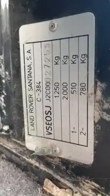 Veículo de Sucata suzuki samurai (sj) 410 33.5kw do ano 1987 alimentado f10a