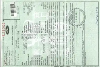 Scrapping Vehicle ford focus lim. (cb4) titanium of the year 2008 powered g8db