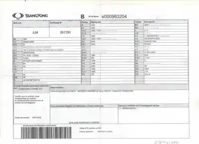 Утилизация автомобиля ssangyong tivoli limited 4x2 года 2016 питание 673910