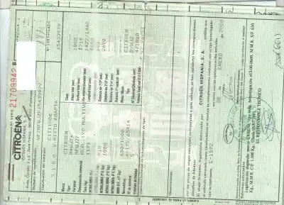 Scrapping Vehicle citroen berlingo 1.9 d multispace of the year 2000 powered wjz