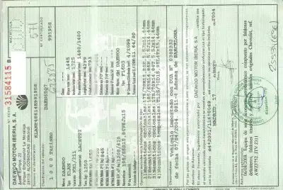 Veículo de Sucata daewoo lacetti cdx do ano 2004 alimentado f16d3