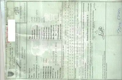 Veículo de Sucata dacia logan ambiance do ano 2006 alimentado k9k792