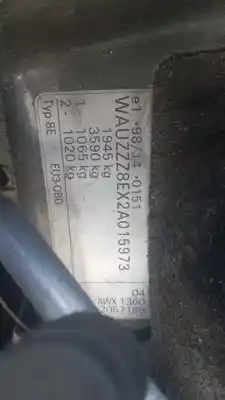 Здавання транспортного засобу audi a4 b6 (8e2) 1.9 tdi року 2001 потужний awx