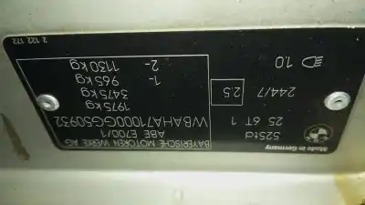 Scrapping Vehicle bmw serie 5 berlina (e34) 525td of the year 1993 powered m51