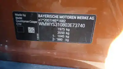 Здавання транспортного засобу mini mini countryman (f60) cooper se all4 року 2018 потужний b38a15a