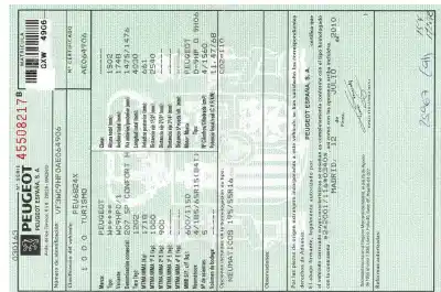 Veículo de Sucata peugeot 207 5p confort 68kw do ano 2010 alimentado 9hp