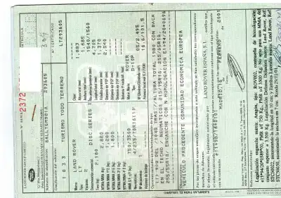 Veicolo di demolizione land rover discovery (lt) td5 dell'anno 2001 alimentato 10p