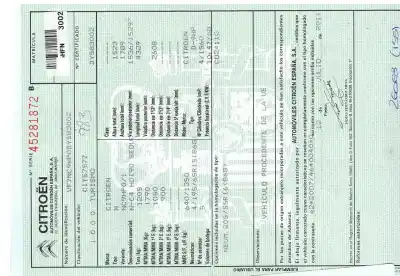 Scrapping Vehicle citroen c4 lim. exclusive of the year 2011 powered 9h06