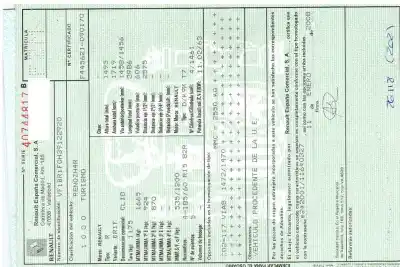 Veículo de Sucata renault clio iii emotion do ano 2008 alimentado k9k766