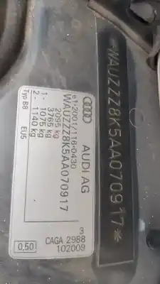 Здавання транспортного засобу audi a4 avant (8k5) (2008) básico року 2009 потужний caga