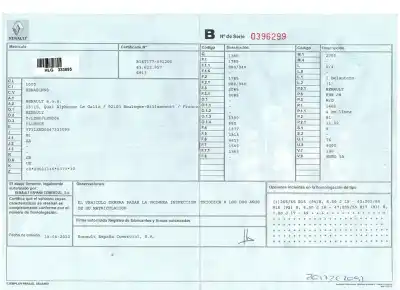 Veículo de Sucata renault fluence dynamique do ano 2012 alimentado k9k 836