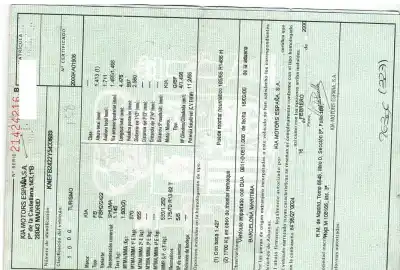 Verschrottungsfahrzeug kia shuma 1.5 cat des jahres 2000 angetrieben bf
