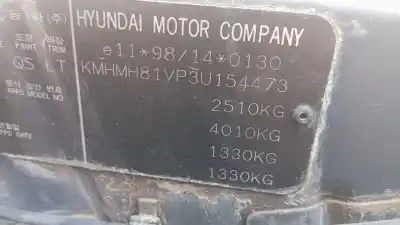 Scrapping Vehicle hyundai trajet (fo) 2.0 crdi gls of the year 2003 powered d4ea