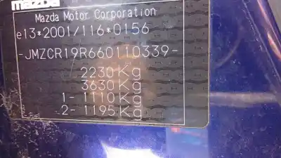 Утилизация автомобиля mazda 5 (cr19) 2.0 cd (cr19) года 2006 питание 